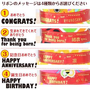 出産祝い おむつケーキ 3段 名入れ刺繍 Sa...の詳細画像4