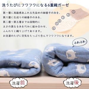 6重ガーゼケット 出産祝い 名入れ刺繍 日本製...の詳細画像4