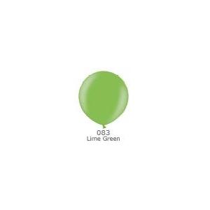 90ｃｍ ゴム風船（balloon)ビッグバルーン　1個入メタリック　Limegreen(ライムグリーン)ベルバルバルーン(ベルギー製)(天然ゴム100％)｜balloons-pro