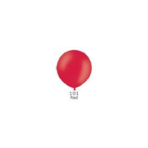 90ｃｍ ゴム風船（balloon)ビッグバルーン　1個入パステルカラー　Red(レッド)ベルバルバルーン(天然ゴム100％)｜balloons-pro