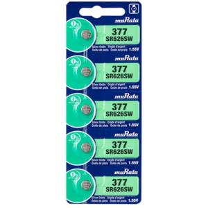 muRata 377 sr626sw 旧：SONY(ソ二ー)SONY（ソニー） SR626SW(377) 5個入 時計用電池 海外パッケージ-valuemart24 [並行輸入品]