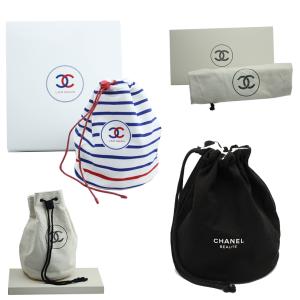 シャネル CHANEL ポーチ 巾着 大容量 帆布 海外正規品