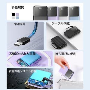 モバイルバッテリー 軽量 4台同時充電 機内持...の詳細画像2