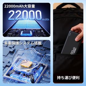 モバイルバッテリー 大容量 小型 22000m...の詳細画像1