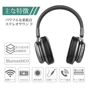 ワイヤレスヘッドホン ヘッドホン Blueto...の詳細画像3