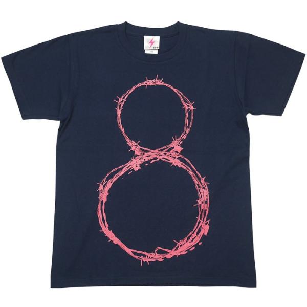 L8P Tシャツ (メトロブルー)-G- 半袖 ハチ エイト パンクロックTシャツ ストリート ネイ...
