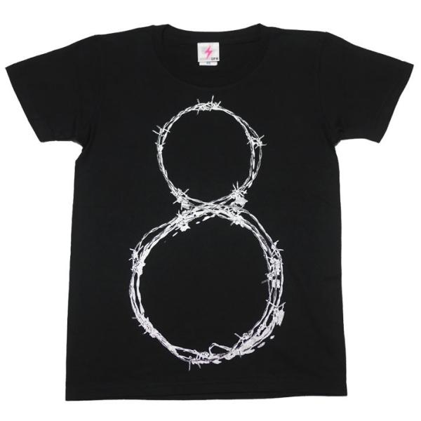 廃盤（在庫限り）　L8P (ループ) UネックTシャツ -G- 無限ループ 有刺鉄線 パンクロックT...