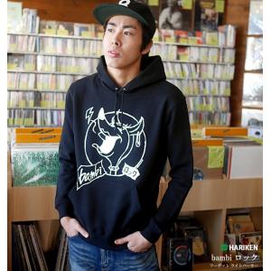 bambi ロック フーデット ライトパーカー - HARIKEN ハリケン -Z- フードスウェットフーディ PUNKROCK パンクス アメカジ コラボ バンビ｜Tシャツ屋さんバンビ