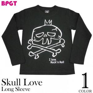 スカル ロングスリーブTシャツ -G- 長袖 ブラック 黒Tee ロンT 骸骨