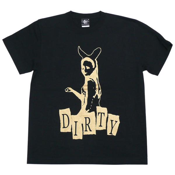 DIRTY ダーティー Tシャツ (ブラック) -Z- 半袖 黒色 PUNKROCK パンクロック ...