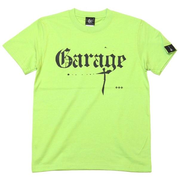 Garage(ガレージ) Tシャツ (ライムグリーン)-G- ロックTシャツ ロックンロール バンド...