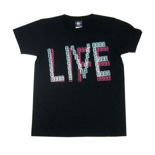 ロックTシャツ / LIVELIFE Tシャツ (ブラック) -X- 半袖 黒色 カセットテープ バ...