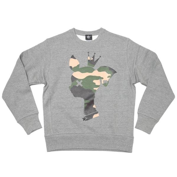 迷彩バンビ ヘビーウェイト スウェット -G- トレーナー 裏起毛 カモフラージュ カジュアル アメ...