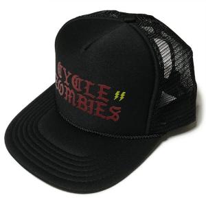 CYCLE ZOMBIES スナップバック トラッカーキャップ  - サイクルゾンビーズ -R- 帽子 メッシュCAP ブラック サーフ スケートボート ストリートブランド｜bambi