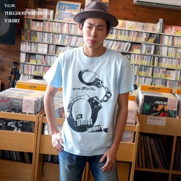 パンクロックTシャツ / The Ghost Writer No.1 Tシャツ (ライトブルー) -...