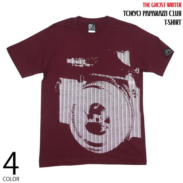 Tokyo Paparazzi Club Tシャツ (バーガンディ) -F- 半袖 写真 フォト カ...