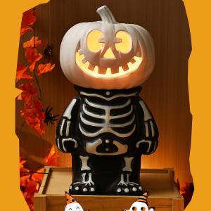 カボチャライト ハロウィン ホワイト 飾り か...の詳細画像5