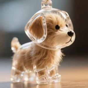 ＼形ある想い出に/犬の毛収納キーホルダー メモ...の詳細画像1