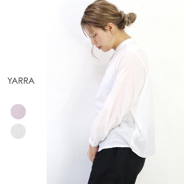 【夏｜先取りセール 50％OFFセール】YARRA（ヤラ）ヘンリーネックブラウス