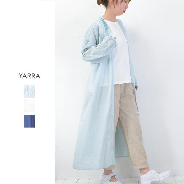 【ワンピースフェアー 期間限定 お得セール】YARRA（ヤラ）製品染め60Sリネンたっぷりギャザーワ...