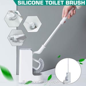 円形ブラシ トイレブラシ 吊り下げポット付属 清潔 乾燥 細菌の繁殖を防ぐ 宙吊り収納 トイレブラシ＆ポット一体型 おしゃれ トイレ掃除ブラシ トイレ用ブラシ