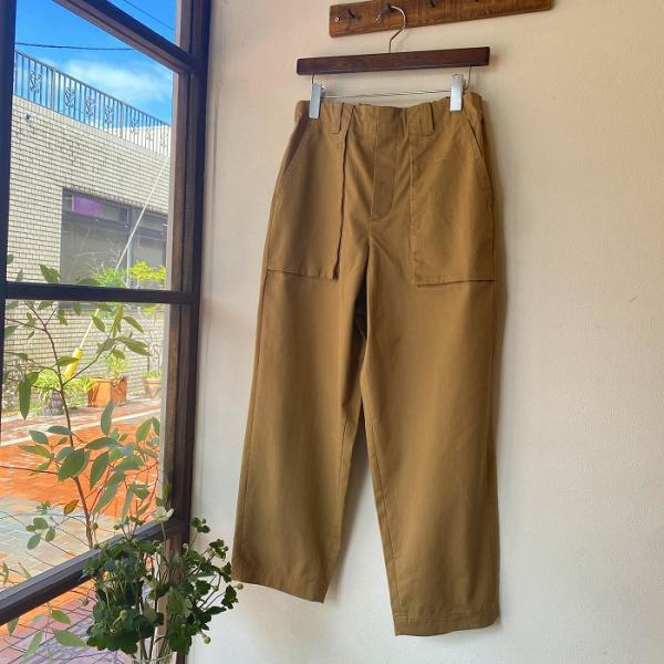 パンツ OUVERT ウーヴェル ヴィンテージクロスマチポケットパンツ カーキベージュ 254031...