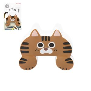 サンスター文具 ダイカット JITTOME ジットメ クロ ミケ シロ ハチワレ