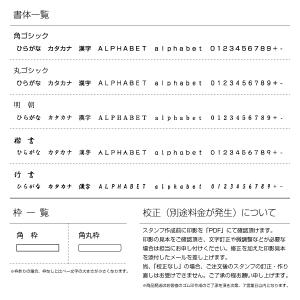 ECOゴム印 セミオーダータイプ:1行印(ゴム...の詳細画像1