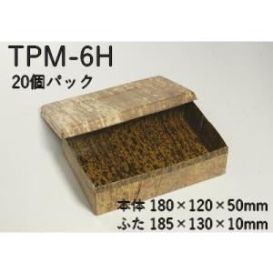 竹の皮 業務用 持ち帰り 業務用 竹皮プレス 貼ハイブリッド 容器 TPM-6H 20個パック