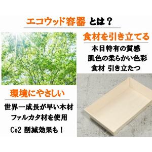 ランチボックス 使い捨て エコウッド容器 FA...の詳細画像3