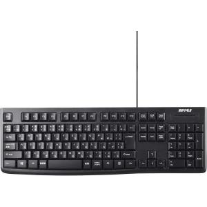 BUFFALO 有線キーボード BSKBU105BK（ブラック）の商品画像