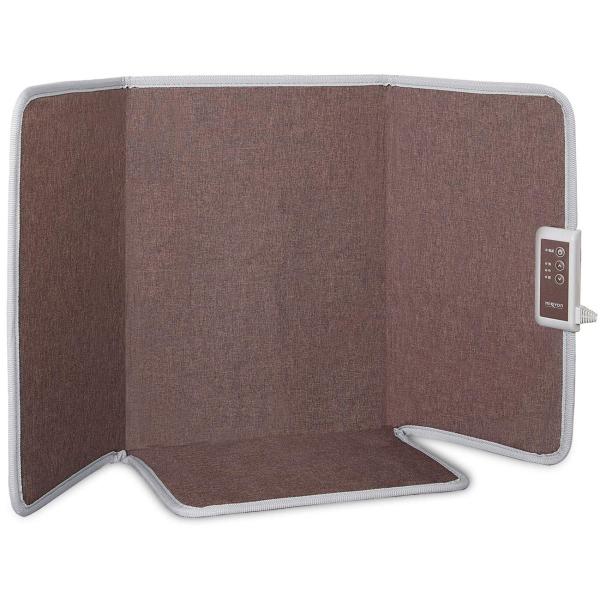 遠赤外線デスクヒーター 省エネパネルヒーター 3時間タイマー付 冷え対策 踏み型 踏み心地良い