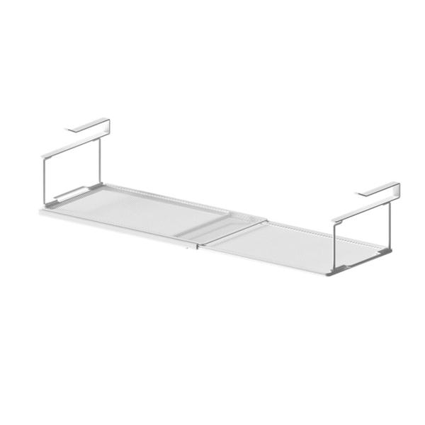 PASRLD 伸縮式戸棚下 収納ラック 戸棚下伸縮棚 伸縮吊戸下はさみ棚 吊り戸棚下ラック ラップホ...