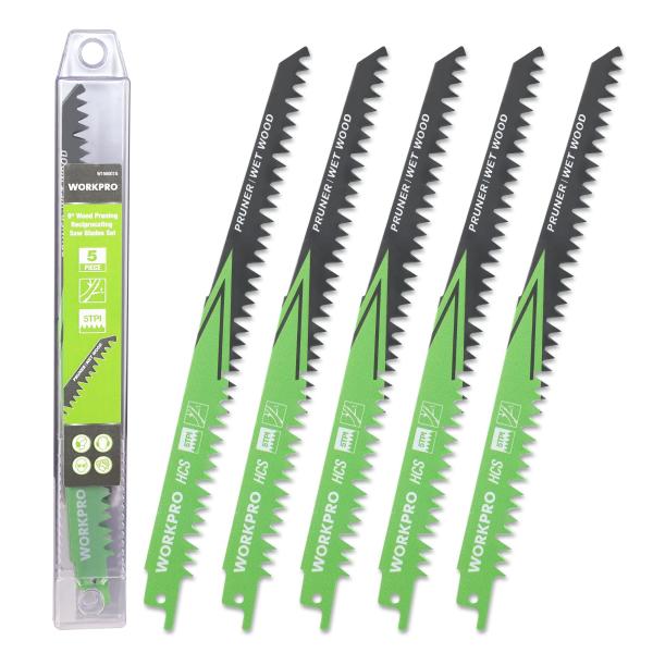 【第二代 新登場】WORKPRO レシプロソー替刃 電気のこぎり替え刃 枝切り用 木工用 生木 枝打...