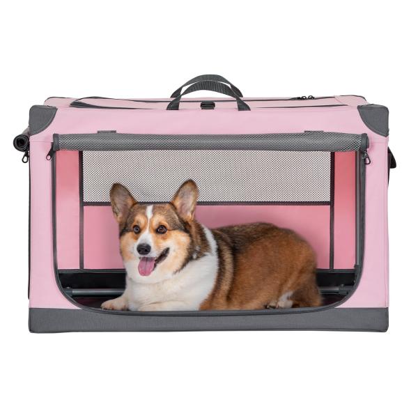 Petsfit ソフトクレート ペットケージ 犬用クレート 中型ペット 折り畳み ペットハウス 猫犬...