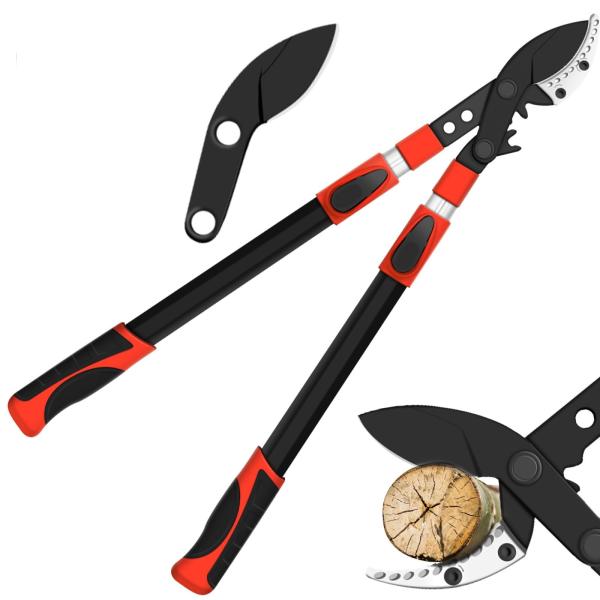 Areden 最新款 園芸用ハサミ ハサミ アルミ柄 伸縮長さ66~101CM SK5高級炭素刃物工...