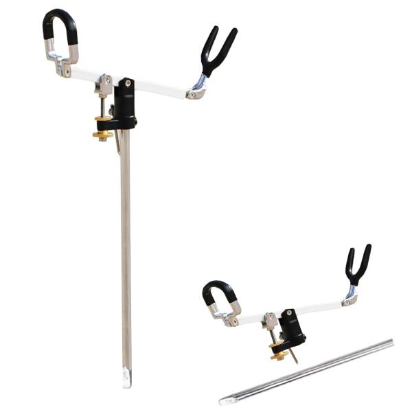 釣り竿ブラケット 釣り竿ホルダー ロッドスタンド ピトン竿受 SUKERA 竿置きホルダ アルミニウ...