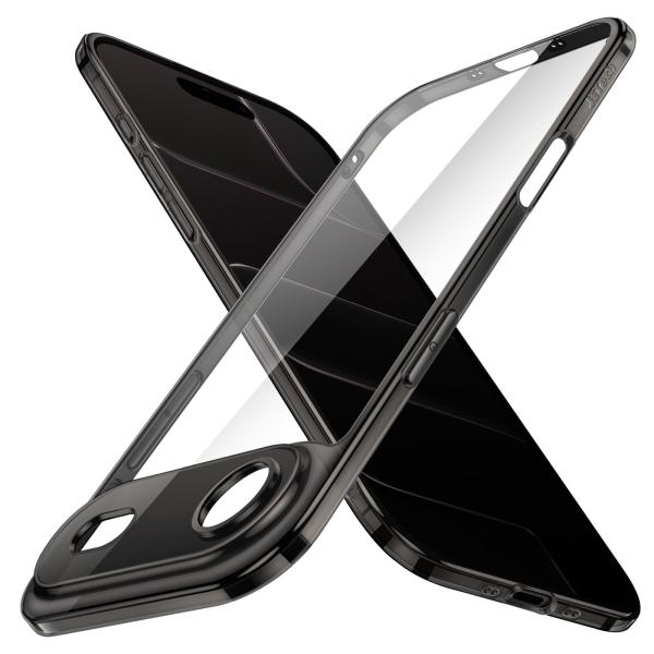 JETech iPhone 17 Air用 スリムケース カメラレンズ全面保護 薄型 軽量 クリア ...