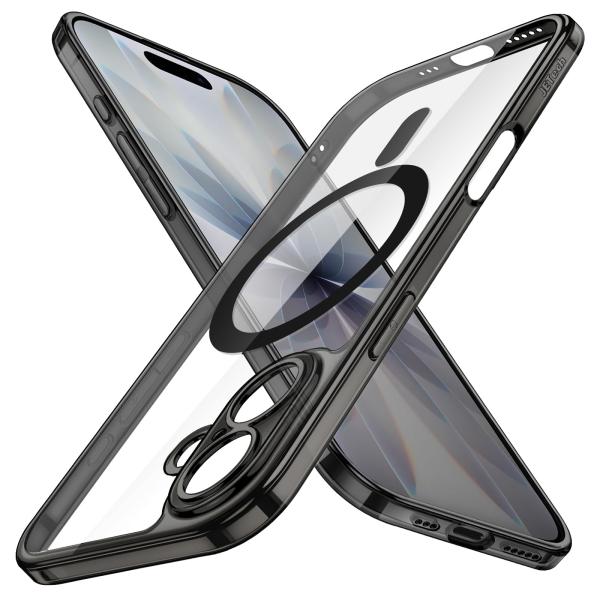 JETech iPhone 17 6.3インチ用 マグネットスリムケース MagSafeに対応 カメ...