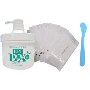 除毛クリーム　エピプレミアムクリームDX(500g)　使い捨てボディスポンジ10個　スパチュラ１本付き　ポンプ式　男女　スピード除毛　大容量【医薬部外品】
