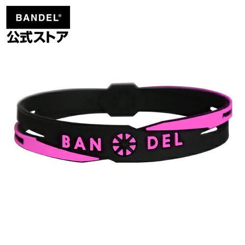 バンデル BANDEL ブレスレット クロス ブラック×ピンク cross bracelet Bla...