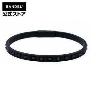 バンデル BANDEL アンクレット スタッズ ライン ブラック×ブラック studs line anklet Black×Black ブーステック メンズ レディース ペア スポーツ シリコン｜BANDEL公式