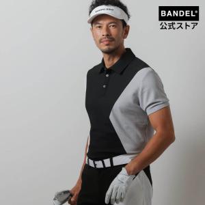 バンデル ゴルフウェア ASYMMETRY SWITCH S/S POLO SHIRTS メンズ ポロシャツ スポーツ 半袖｜bandel-official