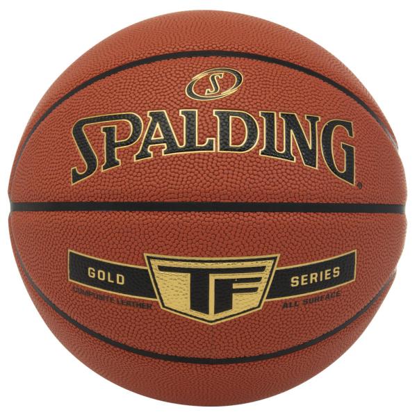 名入れ可能 バスケットボール SPALDING ゴールド TF 5号 合成皮革