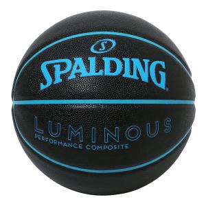 バスケットボール SPALDING 合成皮革ボール ルミナス ブラック×ブルー 7号｜bandofballers