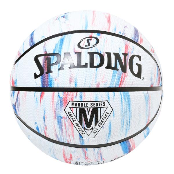 バスケットボール SPALDING ラバーボール マーブル トリコロール 6号 外用