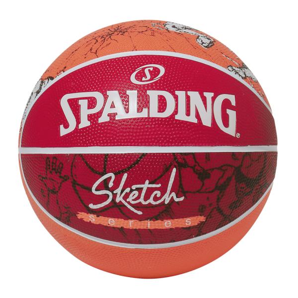 バスケットボール SPALDING ラバーボール スケッチ ドリブル 5号 外用