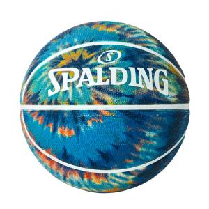 バスケットボール SPALDING ラバーボール スパイラルダイ ターコイズ 7号 外用｜bandofballers