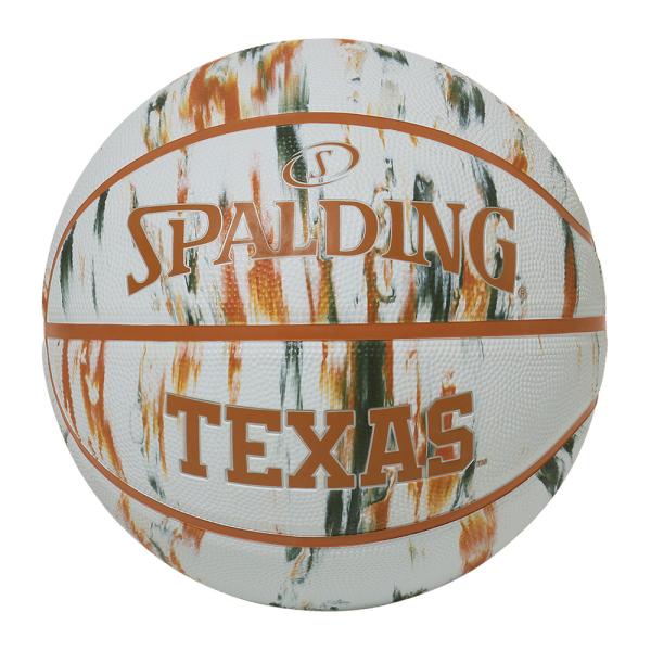 バスケットボール SPALDING ラバーボール テキサス ロングホーンズ マーブル 7号 外用