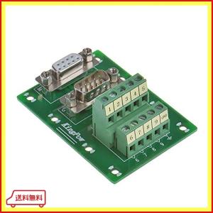 Anmbest DB9はんだなしオスメスヘッダーブレイクアウトコネクタ、RS232